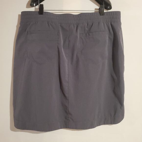 Duluth Trading Co Breezeshooter Skort Plus Size 18 Gray Pockets Active Stretch - Picture 2 of 10